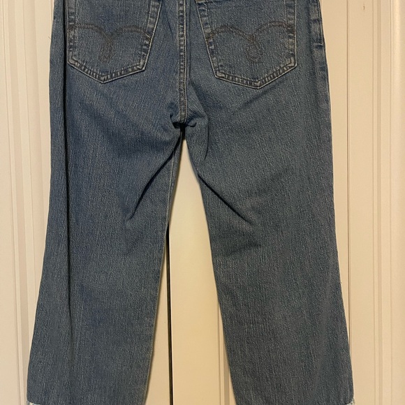 3 Sisters Green and Blue Patterned Jacket and Jean set. In like new condition. - Picture 10 of 12